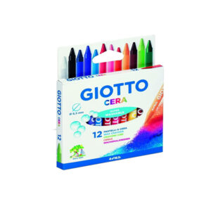 Crayon cire Giotto Cera-12-pastel-diametre-8.5mm