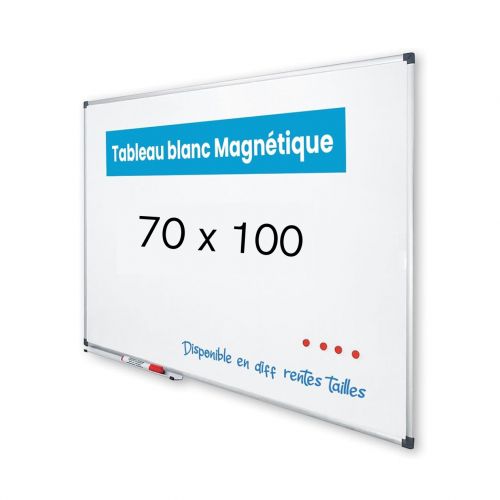 Tableau Blanc mural Effaçable - 100 x 70 cm